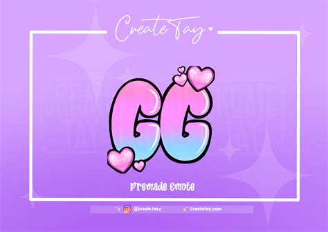 Twitch GG Emote - Etsy