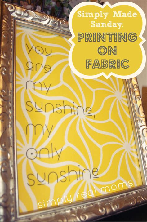 Simply Real Moms's discussion on Hometalk. DIY Printing on Fabric - Printing on fabric is super ...