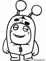 Oddbods Easy Kids Coloring page Printable sketch template