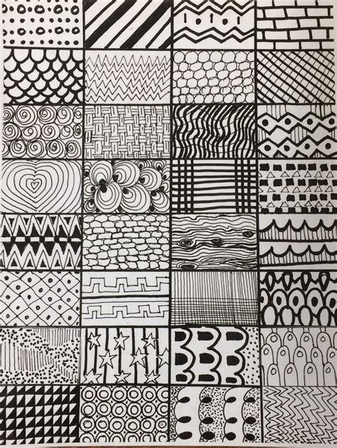 Miss French Fry Makes Art: Kindergarten | Pattern art, Doodle art designs, Zentangle patterns