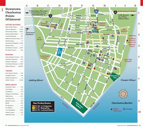 Charleston Sc Maps - Traveler Mag Pertaining To Printable Map Of Charleston Sc Historic District ...