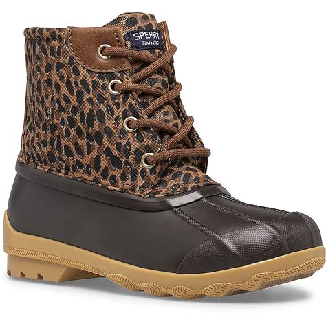 Sperry Girls' Port Animal Print Duck Boots | Academy