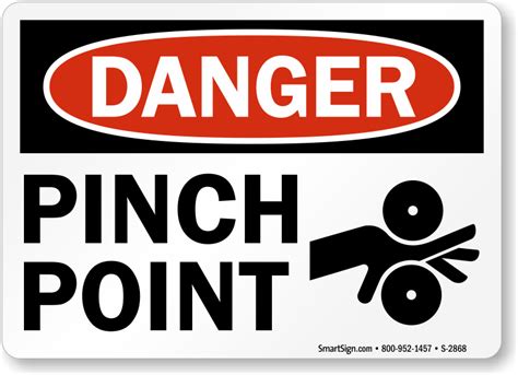 pinch-point-danger-sign-s-2868 - Workplace Material Handling & Safety