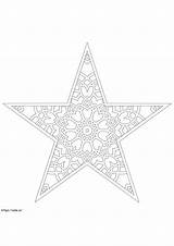 Star Mandala coloring Page sketch template