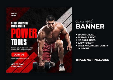 Premium PSD | Gym Banner Design Template