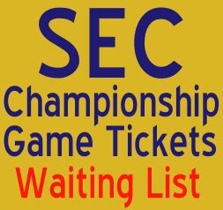 SEC Football Championship Game Tickets - SEC12.com - SEC Football