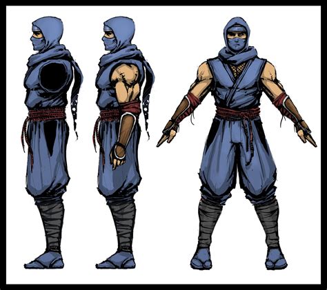 Ninja model sheet Character Reference Sheet, Character Model Sheet, Fantasy Character Art ...