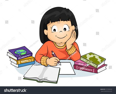 Study With Friends Clipart Girls