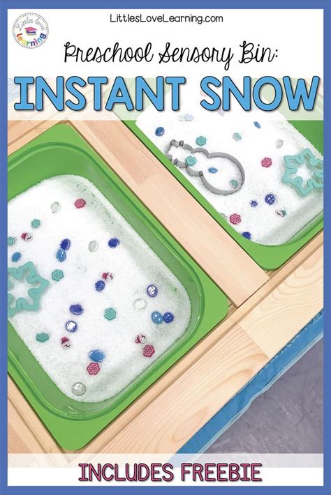 Ready in a Minute: Instant Snow Sensory Bin for Preschool | Sensory ...