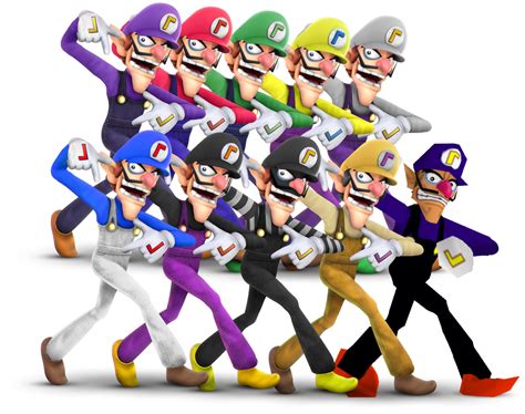 Waluigi - Smash Bros. Alternate Costumes by Big-Z-2015 on DeviantArt