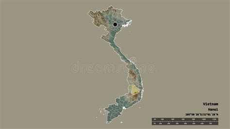 Location of Đắk Lắk, Province of Vietnam,. Relief Stock Illustration ...