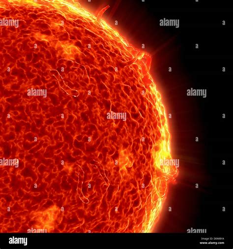 Image of the sun, the largest star in our solar system Stock Photo - Alamy