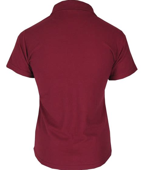 Women's Burgundy Red Polo Shirt | Discreet Tiger