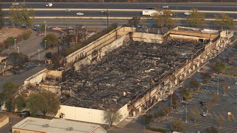 Drone footage shows California wildfire damage | World News | Sky News