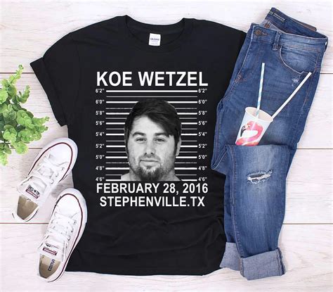 Koe Wetzel Mugshot Funny Unisex T-Shirt - Teeruto