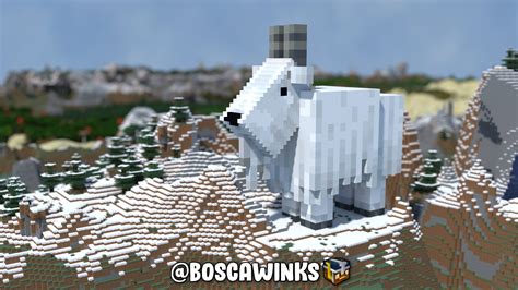 Goat Mob Statues Minecraft Map