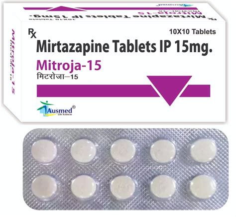 Mitroja Mirtazapine Tablets IP 15mg, Ausmed at Rs 95/stripe in New ...