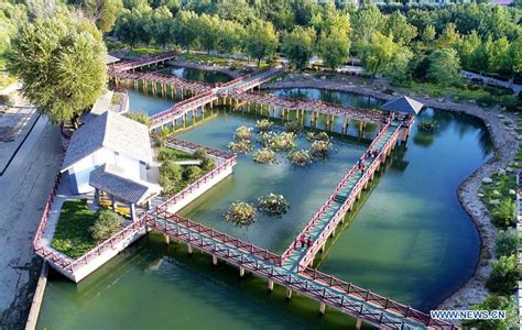 Ecological park constructed on site of waste land in China's Hebei - Xinhua | English.news.cn