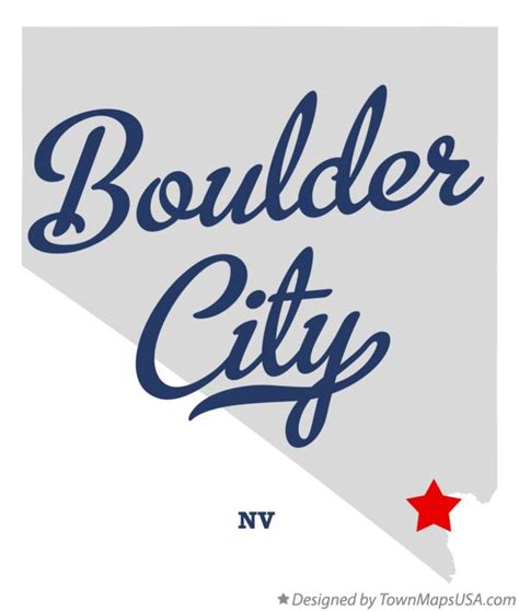 Map of Boulder City, NV, Nevada