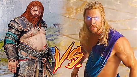 THOR VS THOR Kim Kazanır? / God of War Ragnarok THOR VS Marvel ...