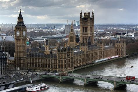 westminster, palace, london, city, london eye view, uk, britain, landmark, architecture, thames ...