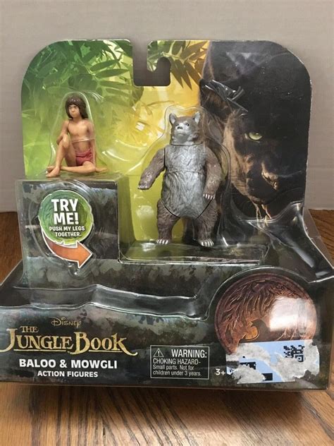 Disney Jungle Book Baloo & Mowgli Action Figures Set NEW Still Sealed Interactiv | #2108135042