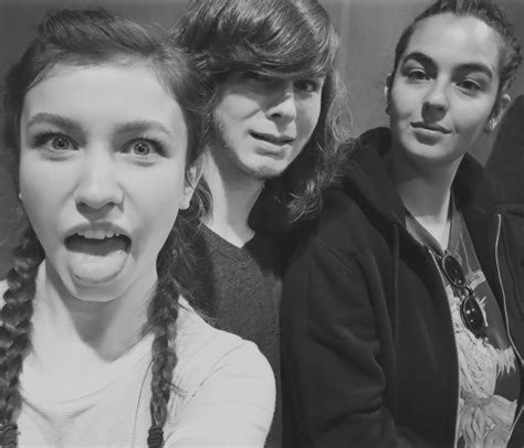 Alanna Masterson, Chandler Riggs and Katelyn Nacon at Walker Stalker Chicago on May 29, 2016 ...