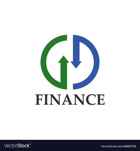 Finance logo design template Royalty Free Vector Image