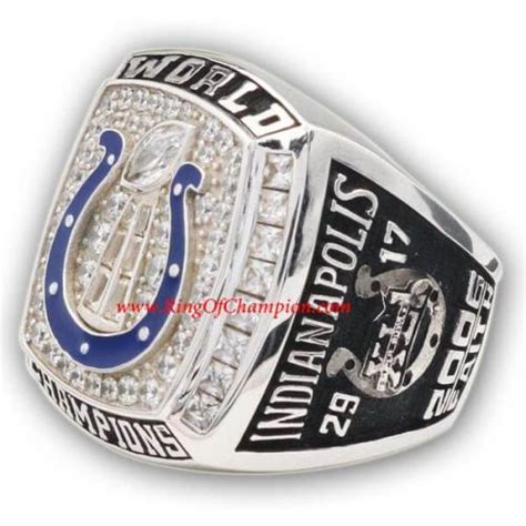 2006 Indianapolis Colts Super Bowl XLI World Championship Ring, Replica ...