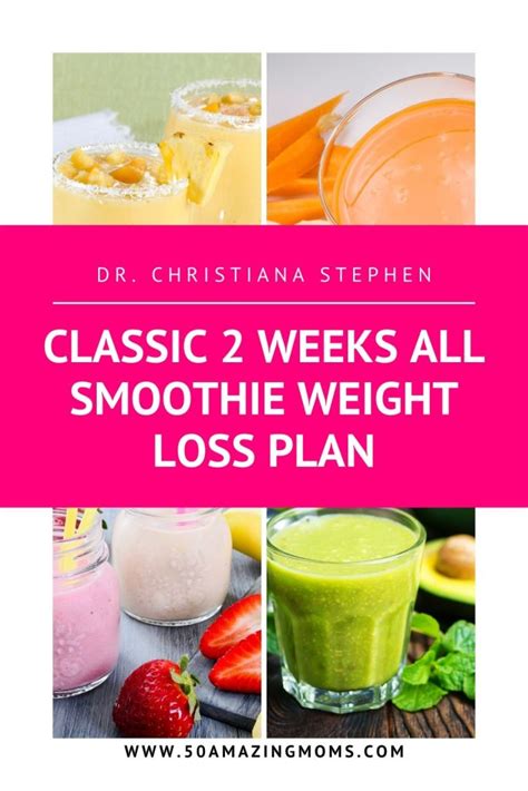 CLASSIC 2 WEEKS ALL SMOOTHIE WEIGHT LOSS PLAN50 Amazing Moms With Dr ...