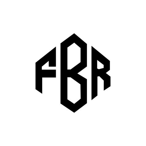 FBR letter logo design with polygon shape. FBR polygon and cube shape logo design. FBR hexagon ...