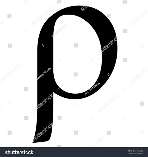 Rho Greek Letter Rho Symbol Vector: เวกเตอร์สต็อก (ปลอดค่าลิขสิทธิ์ ...