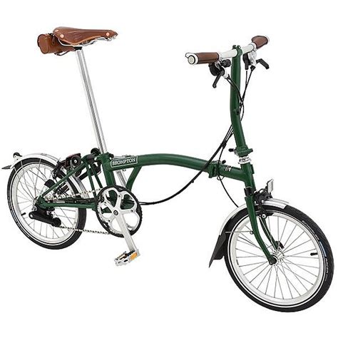 Brompton S6L Folding Bike - Racing Green - Brooks Special | Brompton bicycle, Bike, Bike details