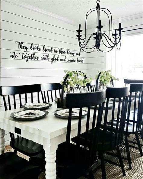 32 Elegant White Farmhouse Dining Table Ideas Best For Your Dining Room ...