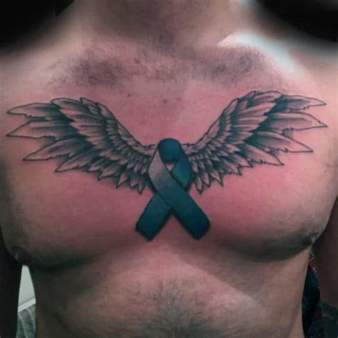 Top 70 Most Thoughtful Cancer Ribbon Tattoos [2020 Inspiration Guide]