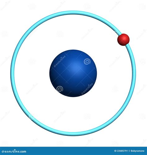 A Hydrogen Atom With An Electron. Chemical Model Of The Molecule ...