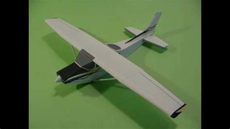 Cessna Skylane Paper airplane 3D model - YouTube