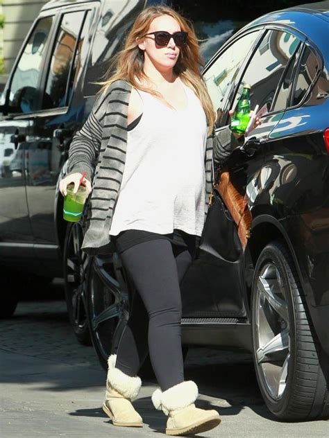 Pregnant Haylie Duff Shows Off Cute Baby Bump While Out In LA