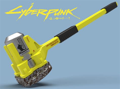 Cyberpunk 2077 Hammer Sasquatch cosplay 3d model for 1