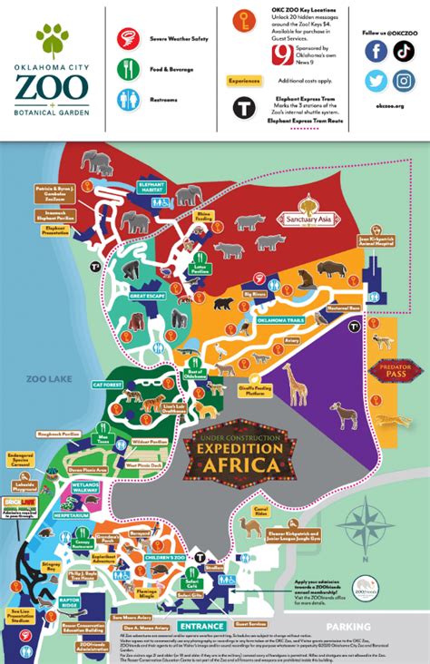 Oklahoma City Zoo Map and Brochure (2018 - 2023) | ThemeParkBrochures.net