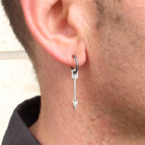 Mens Earring Arrow Earring for men Unisex Jewelry Mens