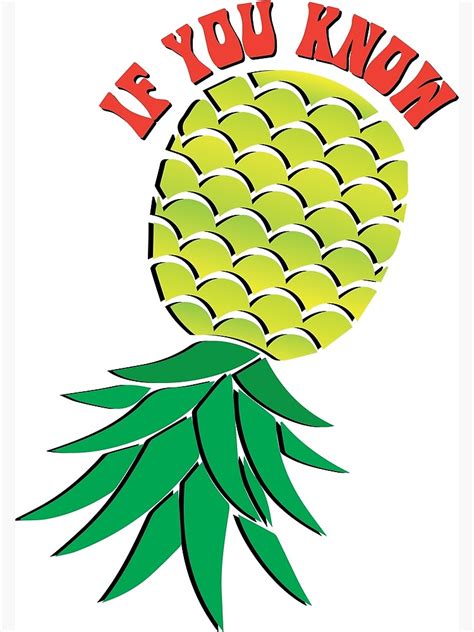 "Upside Down Pineapple Swinger" Poster for Sale by BL3Designco | Redbubble