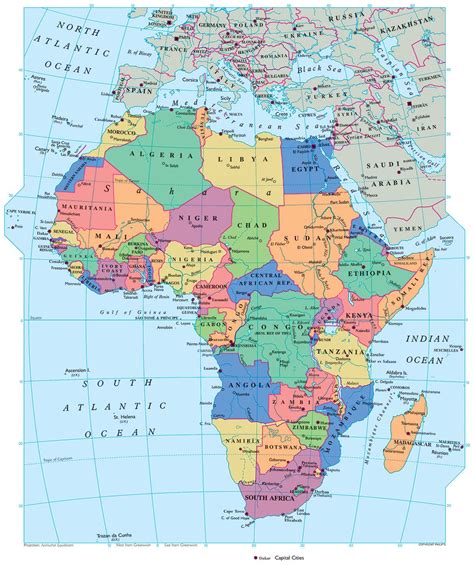 A Map Of Africa With Countries Labeled – Topographic Map of Usa with States