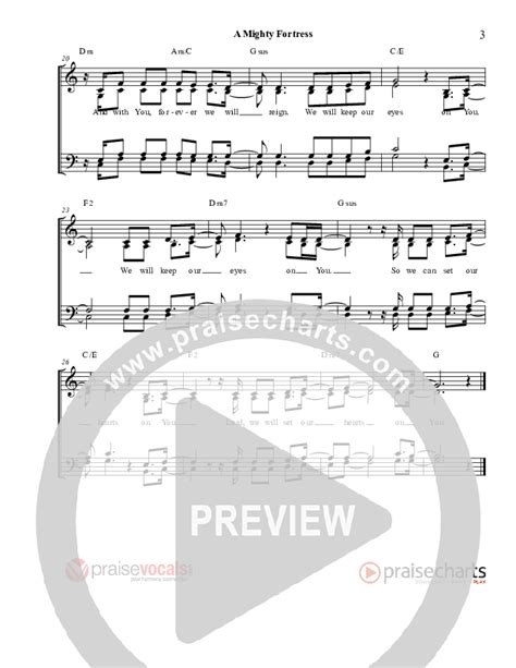 A Mighty Fortress Sheet Music PDF (PraiseVocals) - PraiseCharts