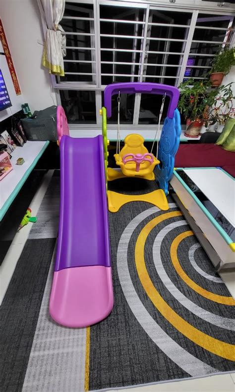 Kids indoor slide swing play, Babies & Kids, Infant Playtime on Carousell