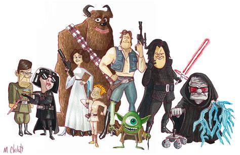 Últimas Tendencias: Disfruta de este increíble Fan Art que combina personajes de STAR WARS y PIXAR