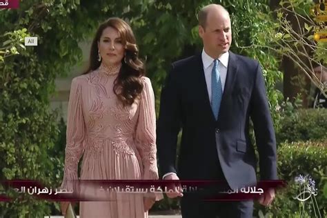 Kate Middleton and Prince William Are Dressed Up Guests at Prince Hussein and Rajwa Alseif's ...