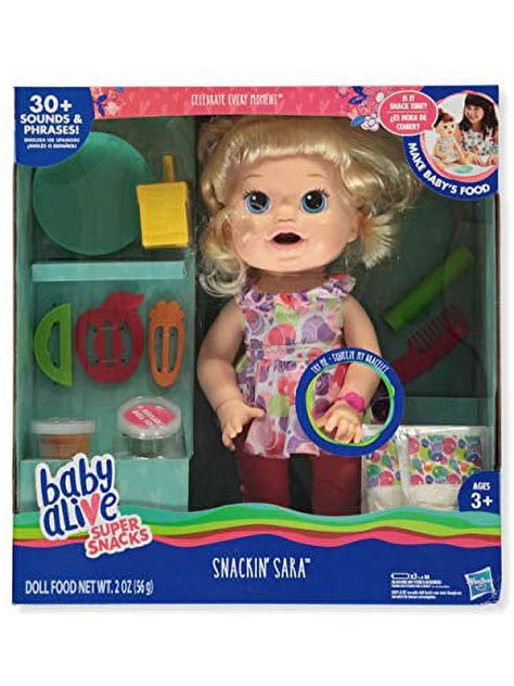 Hasbro Baby Alive Snackin' Sara - Walmart.com