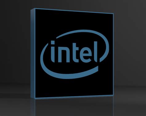 Intel Logo Black Background