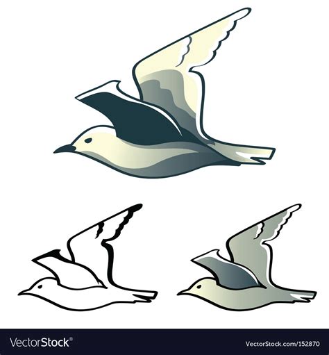 Seagull logo Royalty Free Vector Image - VectorStock